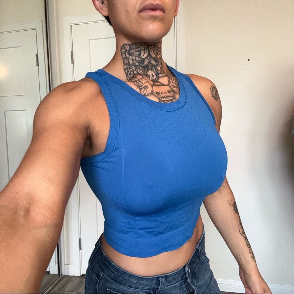 DSG Royal Blue Crop Tank Top